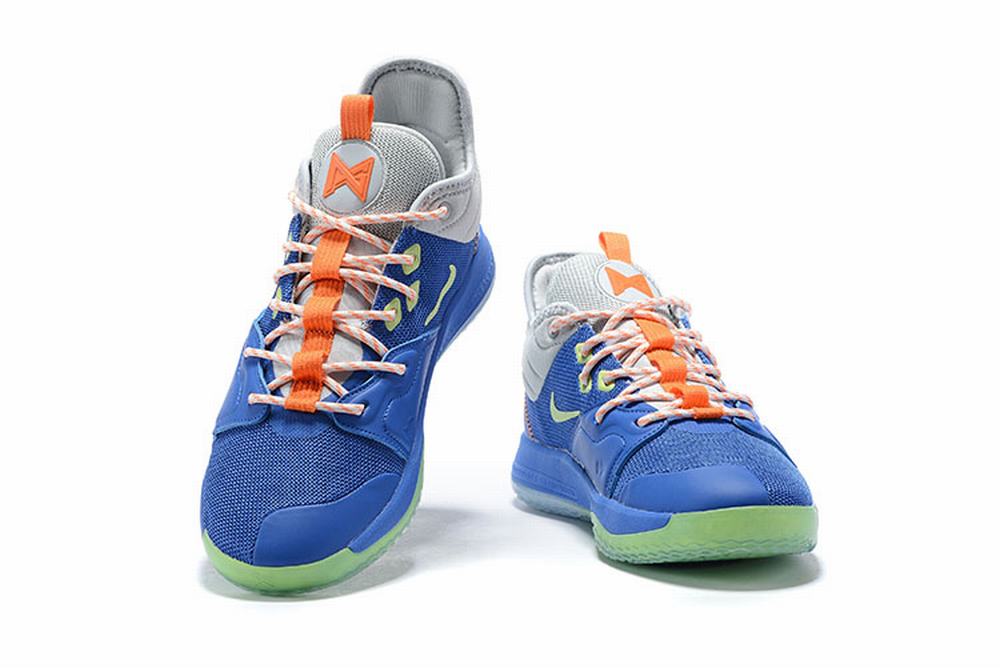 Nike PG 3 Blue Sivler Gray